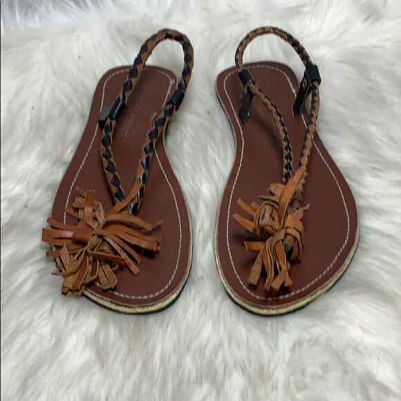 Paul Smith London Leather Thong Sandals Size 40/10 - Picture 2 of 6